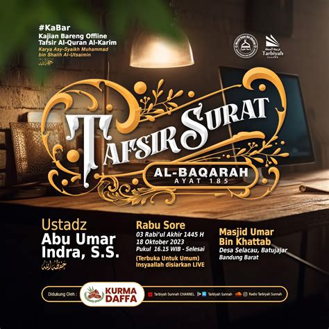 Tafsir Surat Al Baqarah Ayat 185 Ustadz Abu Umar Indra Ss