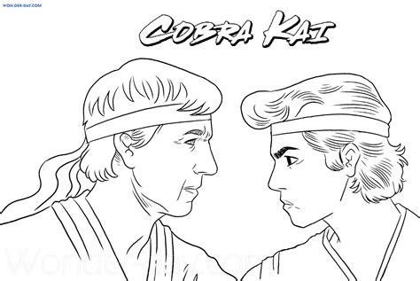 Cobra Kai Coloring Pages Printable Coloring Pages Wonder Day