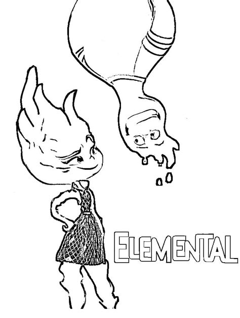 Disney Pixar Elemental Coloring Page Download Print Or Color Online