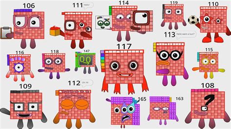 Numberblocks Numberblocks Fanmade 100 To 165 Youtube