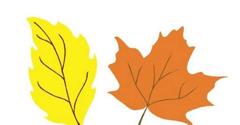 Colored Fall Leaves Printables