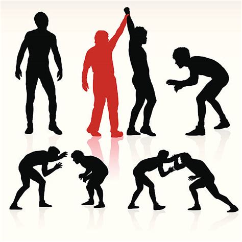 Wrestler Silhouette Stock Photos Pictures And Royalty Free Images Istock