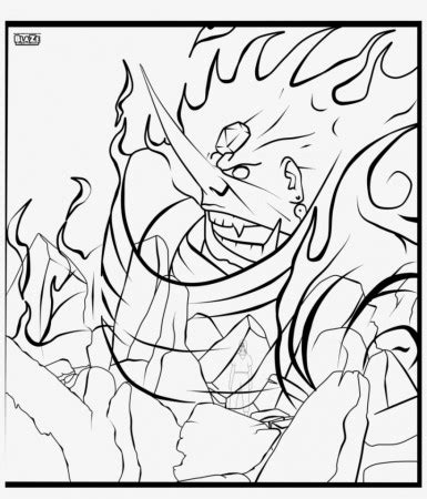 Coloring Page Kurama Susanoo Armor Print Free Coloring Home