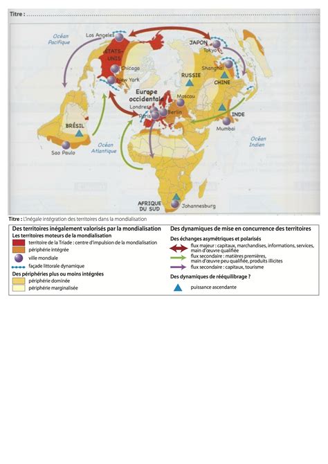 Top 10 des croquis du bac: l'inégale intégration des territoires dans