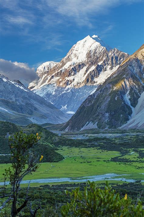 Aoraki Mount Cook At Sunset New Zealand Photograph By Greg Brave