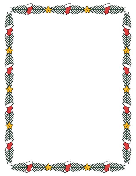 Christmas Borders And Background 10 Free Pdf Printables Printablee