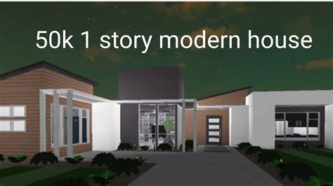 Bloxburg Modern Home 1 Story Go Images Street