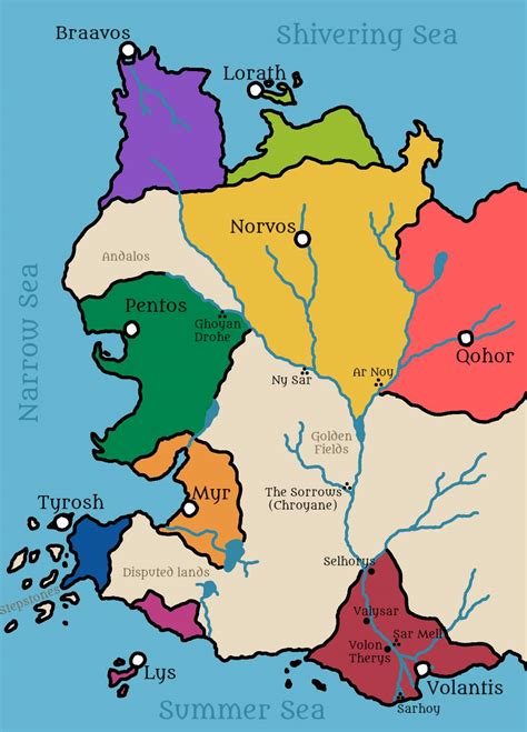 Essos Political Map