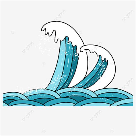 Blue Waves Clipart Transparent Background Wave Clipart Wave Ocean Wave