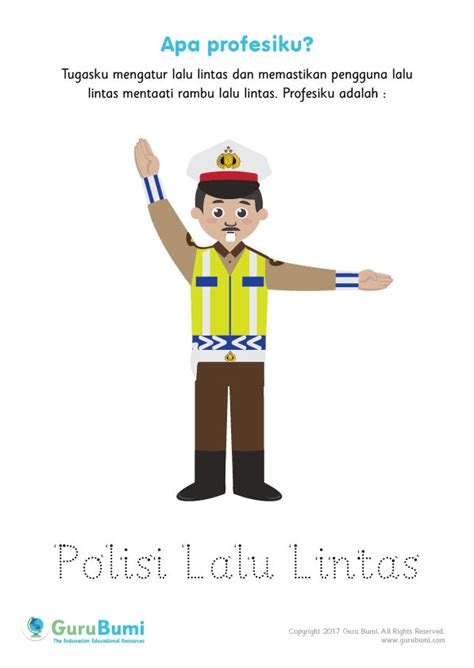 Kartun Profesi Gambar Karikatur Polisi Lalu Lintas Wallpaper Gambar