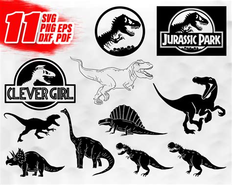 Jurassic Park Blue Svg