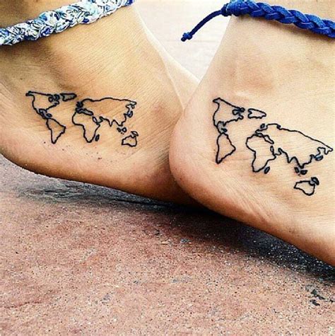 40 World Map Tattoos That Will Ignite Your Inner Travel Bug Tattooblend