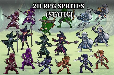 2d Rpg Sprites Static By Low