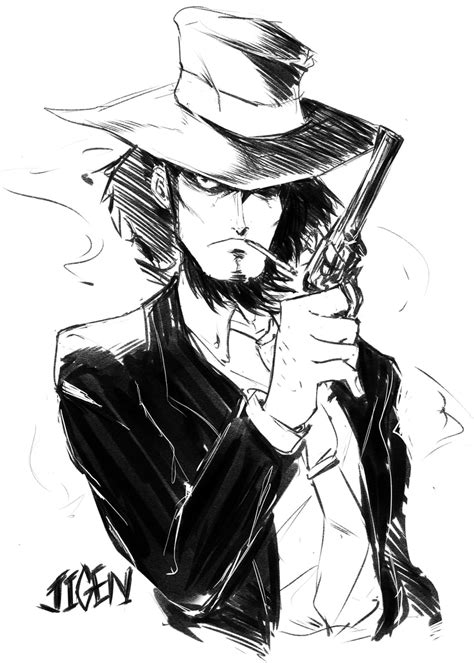 Jigen Daisuke Lupin Iii Drawn By Esukey Danbooru