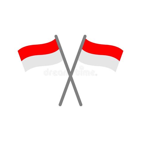 Indonesia Flags Icon Vector Design Symbol Stock Vector Illustration