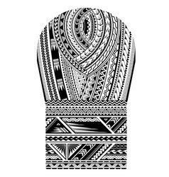 Maori Style Sleeve Tattoo Template Royalty Free Vector Image