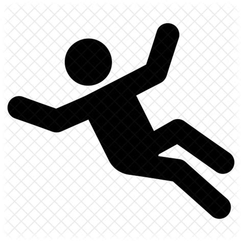 Man Falling Icon Download In Glyph Style