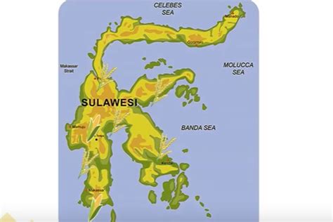 Gambar Peta Sulawesi Selatan Pulau Sulawesi Peta Map Maps Wisata Bali