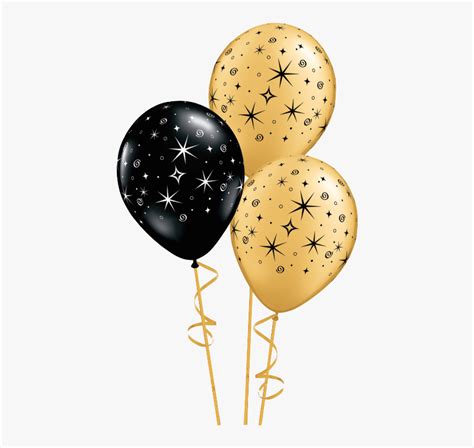 Transparent Birthday Balloons Clipart No Background Transparent Gold