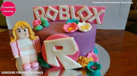 Easy Roblox Girl Character Player Birthday Cake Design Ideas Decorating