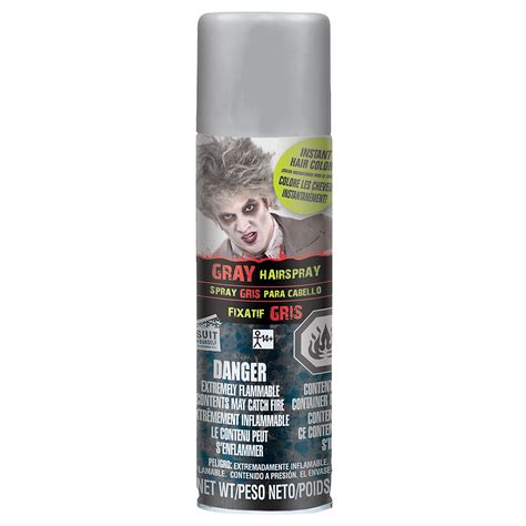 Heat protectant spray formulated for blonde, platinum, ash & silver/gray hair. Gray Hair Spray | Party City