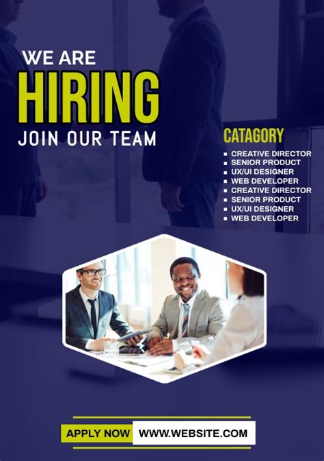 We Are Hiring Flyer Template Postermywall