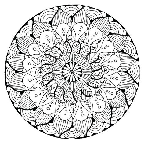 Difficult Mandala Coloring Pages At Getdrawings Free Download