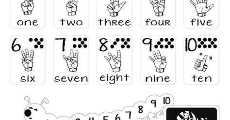 Asl Number Chart Printable