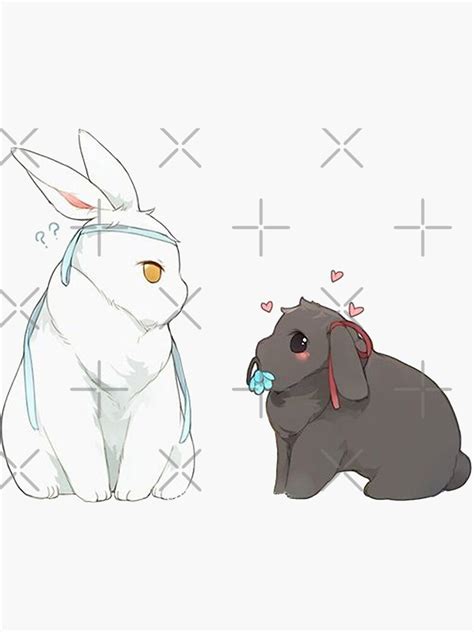 Untamedwangxianbunny3 Sticker For Sale By Stephylee88 Redbubble