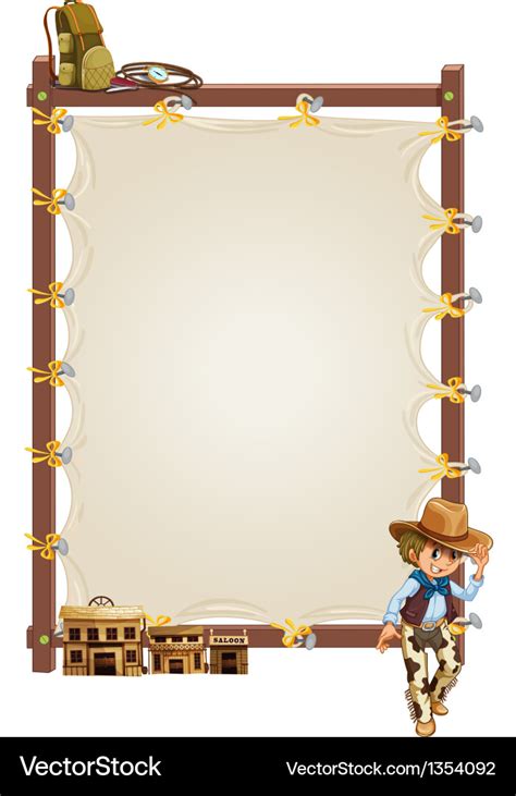 Cowboy Border Clip Art Page Border And Vector Graphics Wild West