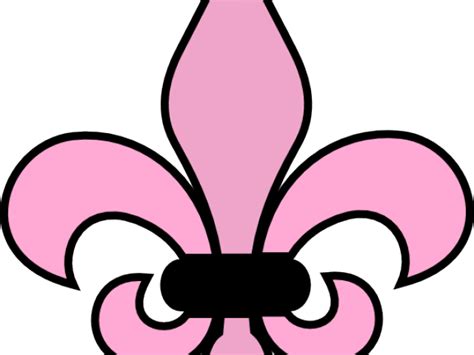 Pink Flower Clipart Girly Flower Fleur De Lis Clip Art Png Download