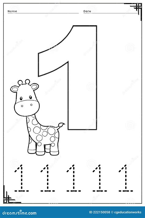 Number 1 Coloring Pages Printable