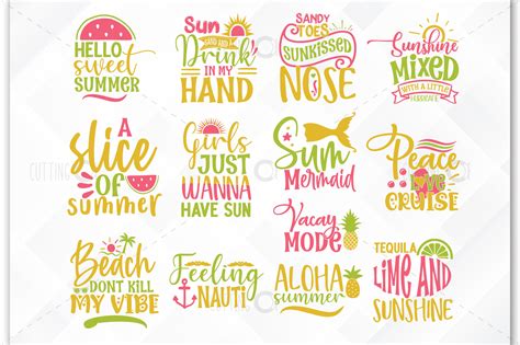 Summer Svg Bundle Beach Svg Svg Files For Cricut By Designavo