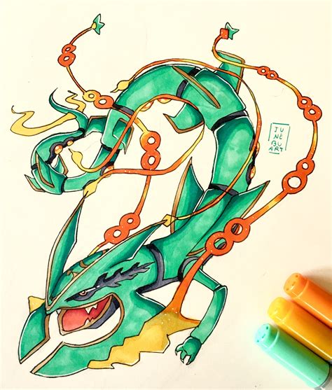 How To Draw Mega Rayquaza X At How To Draw