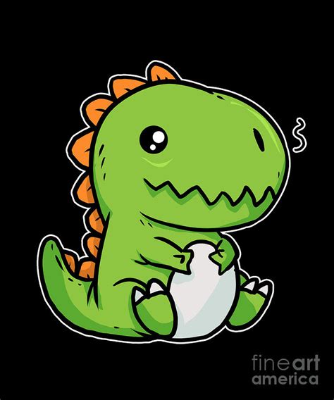 Easy Cute Kawaii T Rex Easy Cute Kawaii Dinosaur Drawing Dinosaur