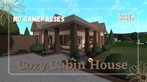 Roblox Bloxburg Cozy Cabin House Speedbuild Tour October 9