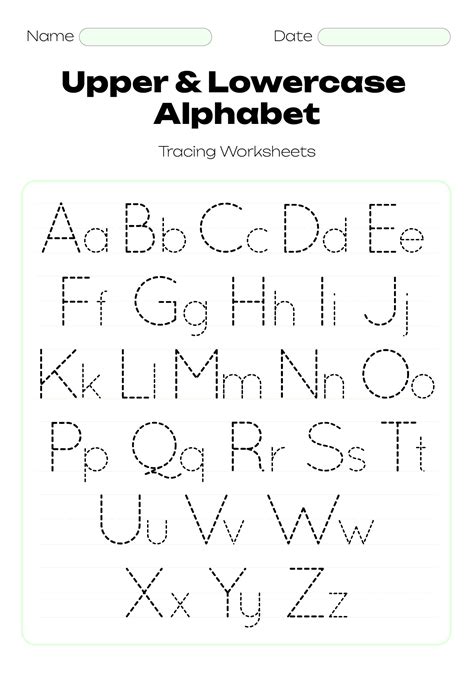 Printable Trace Alphabet Letters