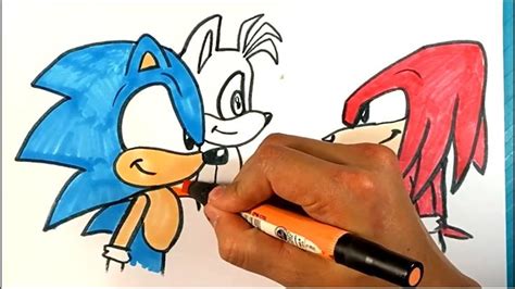 Someone Is Drawing Sonic The Hedgehog And Tails