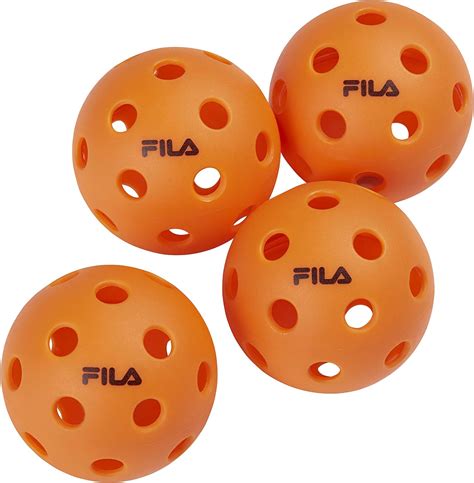 Fila Accessories Indoor Pickleball Balls Pack Of 4 Official Pickle