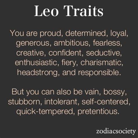 Leo Traits Leo Horoscope Leo Zodiac Facts Leo Zodiac Quotes