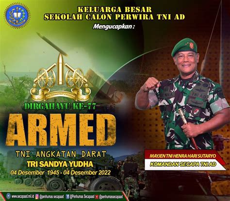 Dirgahayu Ke 77 Armed Tni Angkatan Darat 04 Desember 1945 04 Desember