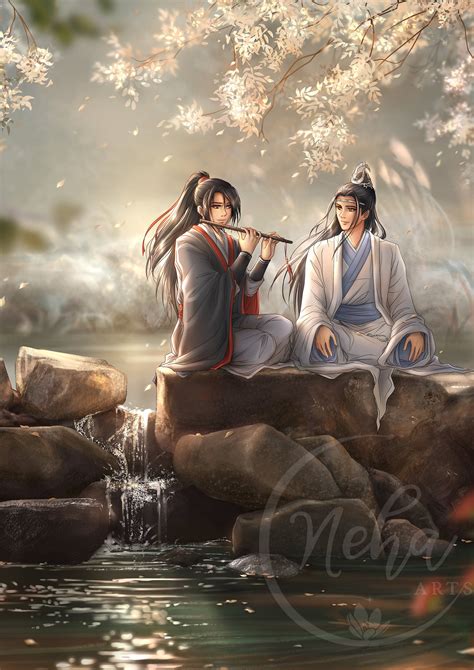 A4 A5 Mo Dao Zu Shi The Untamed Art Print Lan Zhan Wei Etsy Uk