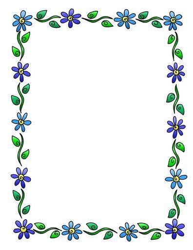 Bordes Para Notas Colorful Borders Design Floral Border Design Page