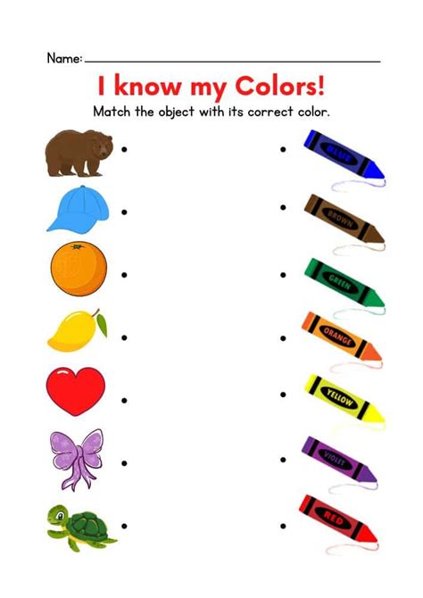 Printable Colours Worksheet For Kindergarten Pdf Best Educational