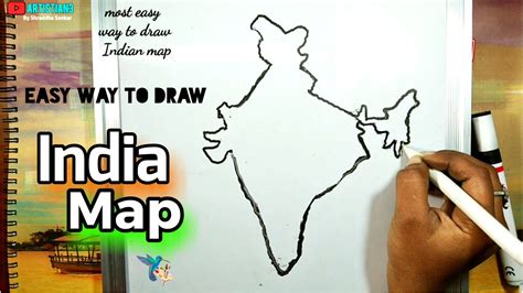 Easy Drawing Of India Map For Kids