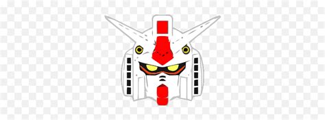 Gtsport Gundam Head Black And White Png Emojigundam Emoji Free