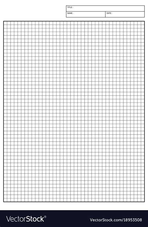 Engineering Graph Paper Printable Graph Paper Vector Image