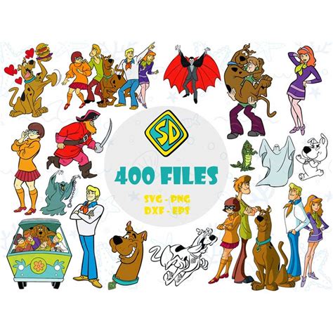 Scooby Doo Clip Art Bundle Scooby Doo Svg Tshirt Design Sv Inspire