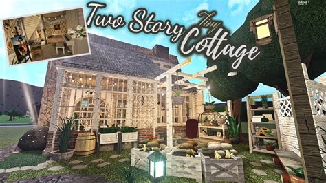 2 Story Tiny Cottage House Build Bloxburg Roblox Youtube