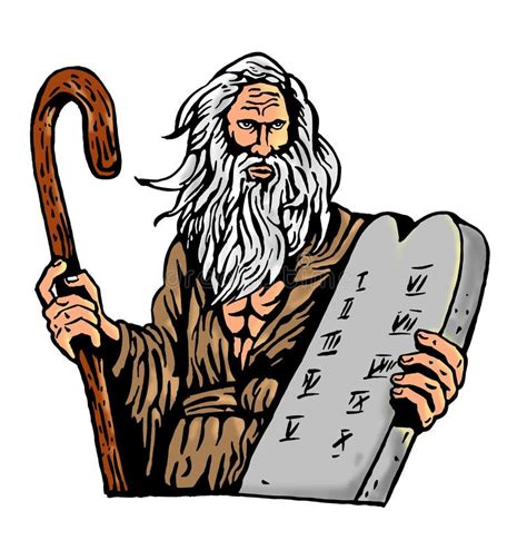 Moses 10 Commandments Clip Art